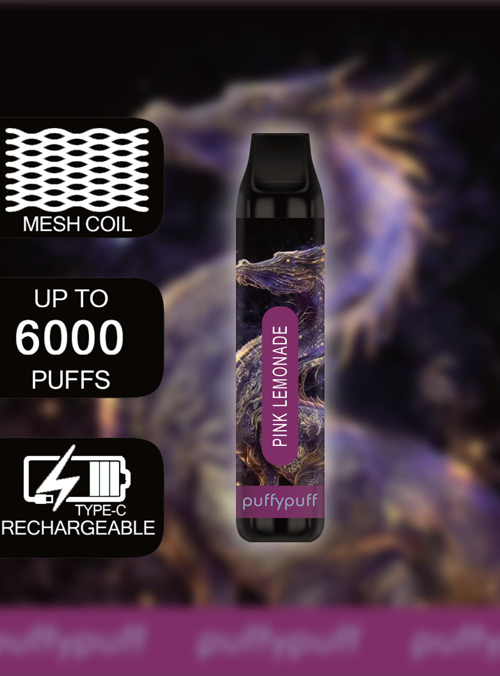 Puff bar 6000 Pink lemonade